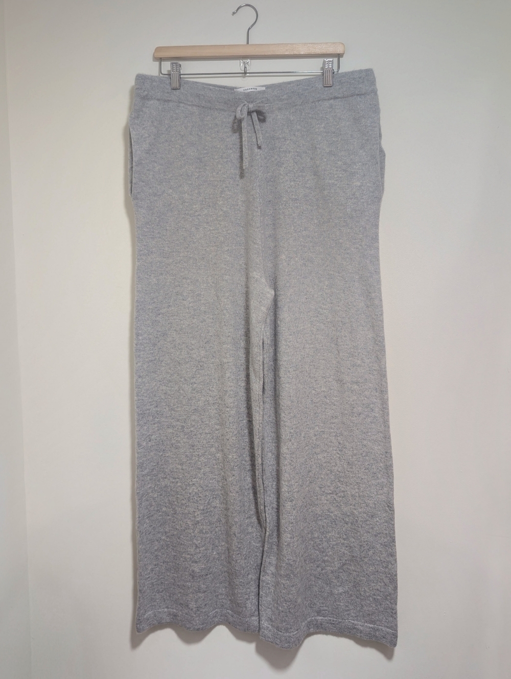 Hudson North | 100% Cashmere Wide Leg Pants In Gray